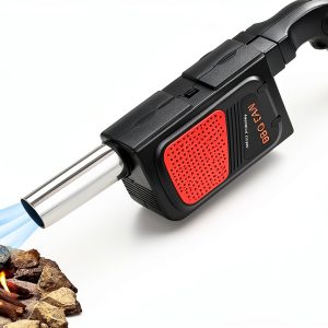 plplaaoo Electric Air Blower for BBQ, Portable Handheld Fire Starter-0