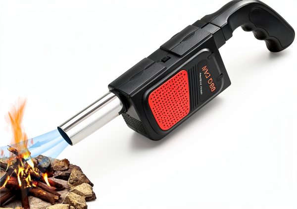 plplaaoo Electric Air Blower for BBQ, Portable Handheld Fire Starter-0