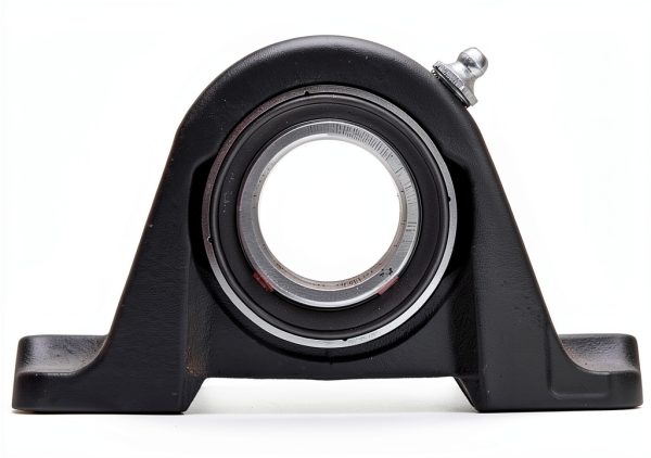 Timken SAS1 15/16 Ball Bearing Pillow Block, 2 Bolt Holes, Relubricatable, Non-Expansion, Cast Iron, Setscrew Locking Collar, Steel Insert, Inch, 1-15/16" Bore Diameter-1